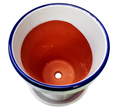 Spanish Garden Pot - Spanish Flor Design